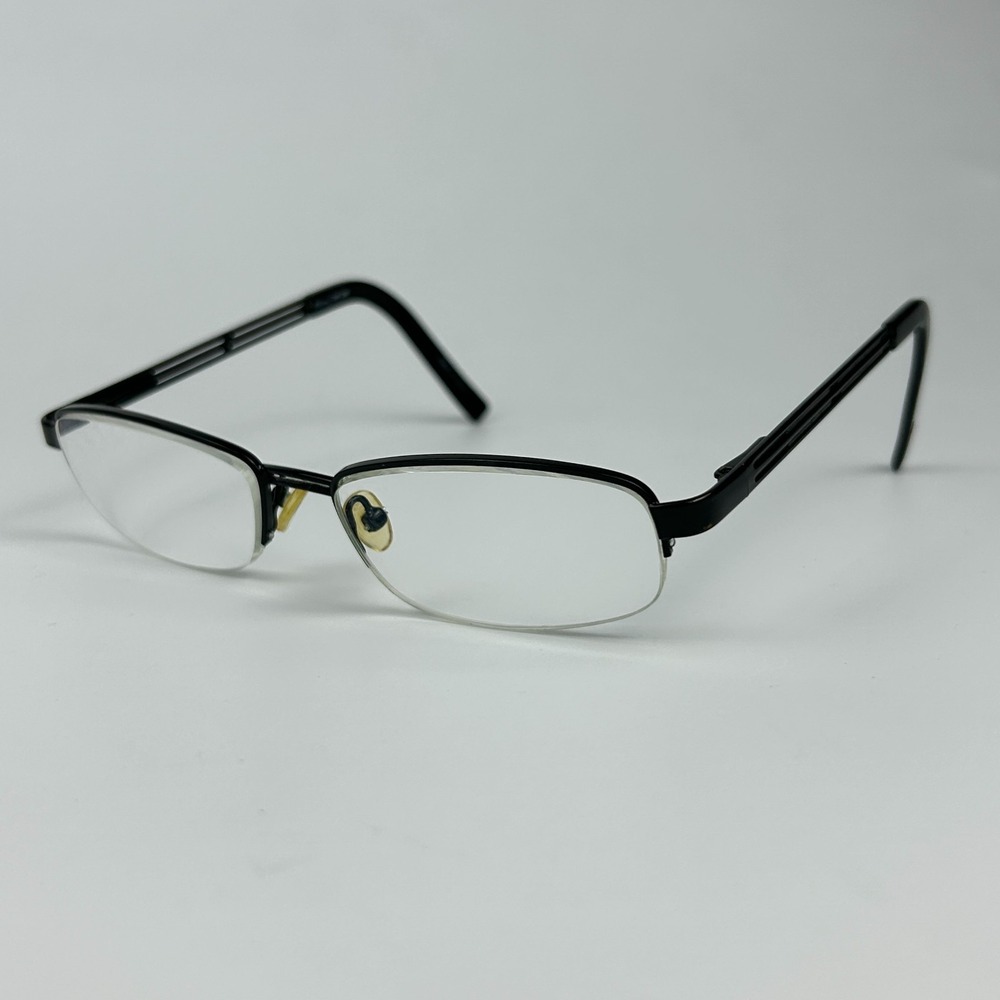 Cadillac TMGM Men's Eyeglasses Frame Black Plastic Cat Eye Half Rim 52-16-130 mm